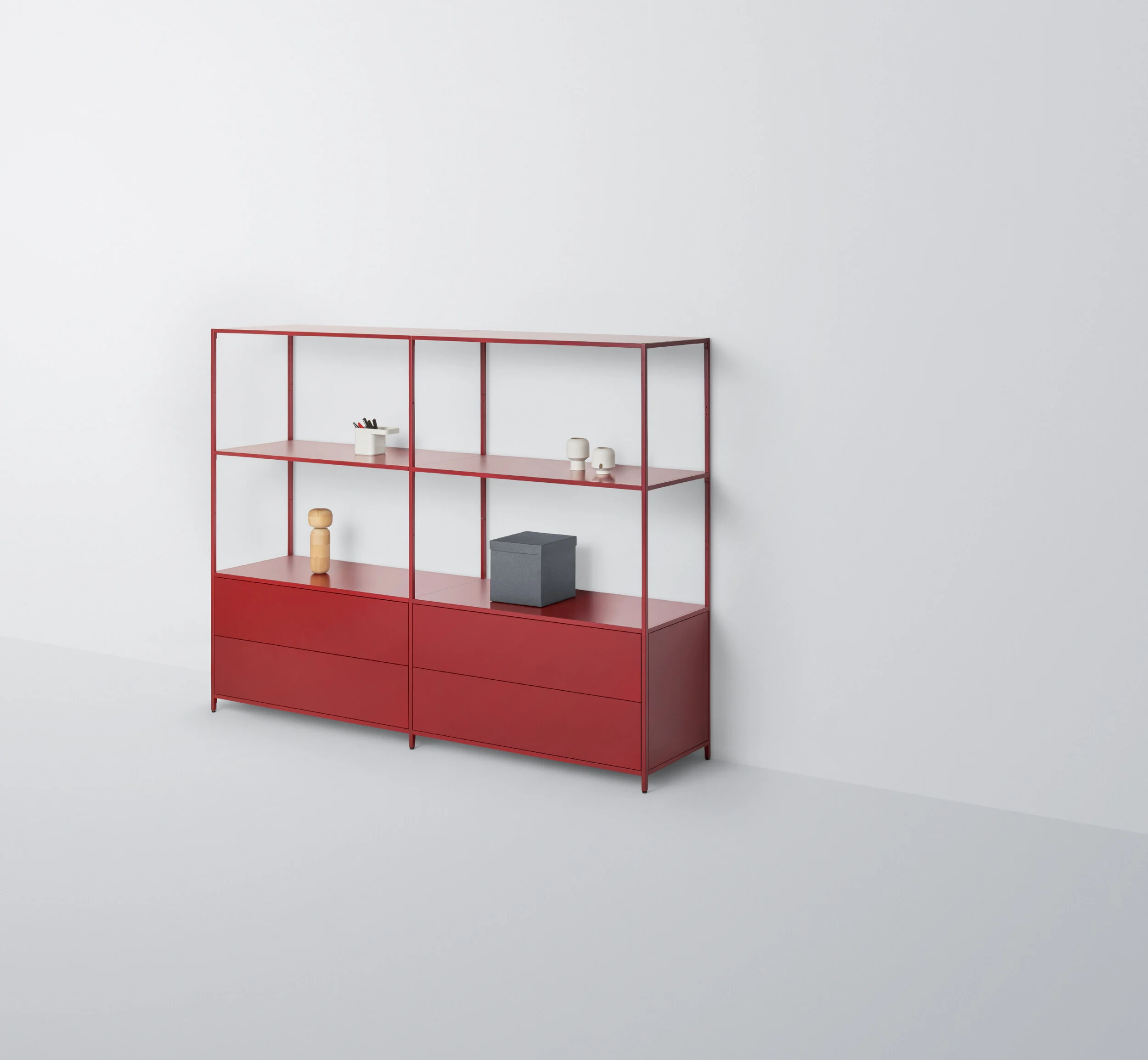 QUBY B-LINEシェルフ ラック レッド QUBY B-LINEシェルフ ラック レッド QUBY B-LINEシェルフ ラック